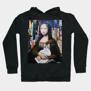 Monalisa cyberpunk in Tokyo Hoodie